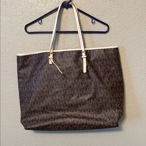 Michael Kors Brown and Cream Tote